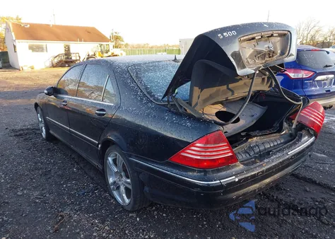 2003 Mercedes-Benz S 500 from USA, damaged, VIN WDBNG75J73A339282